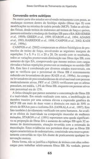 Bases cientifica do treinamento de hipertrofia