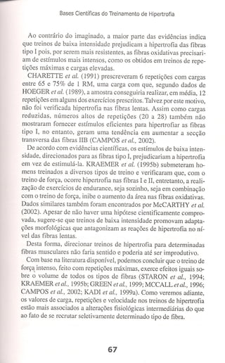 Bases cientifica do treinamento de hipertrofia