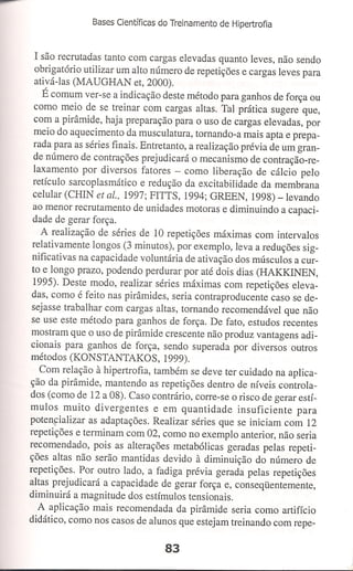 Bases cientifica do treinamento de hipertrofia