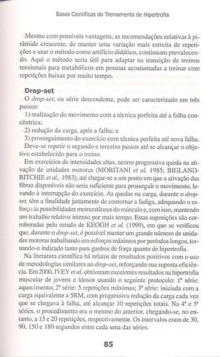 Bases cientifica do treinamento de hipertrofia