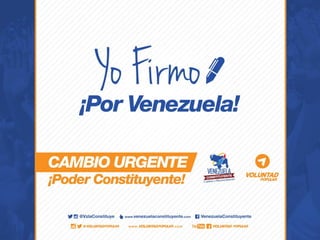 ¡Estas son las BASES COMICIALES para activar el #PoderConstituyente!