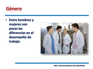 GéneroEntre hombres y mujeres son pocas las diferencias en el desempeño de trabajo