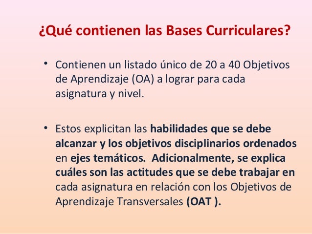 Bases curriculares 2013