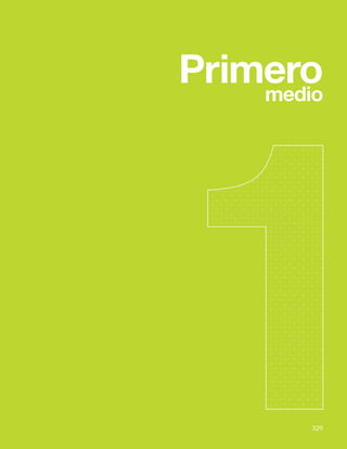 329
Bases Curriculares 2015 | 7° básico a 2° medio | Artes Visuales
Primero
medio
329
 