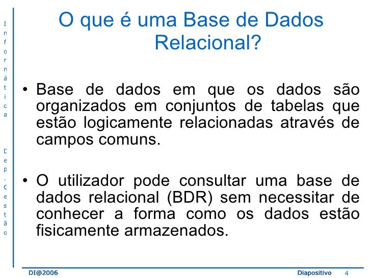 Principais Utilizações De Uma Base De Dados