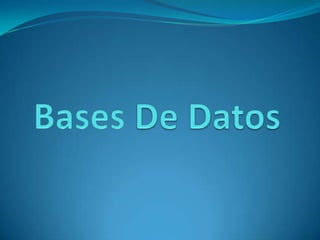 Bases De Datos  