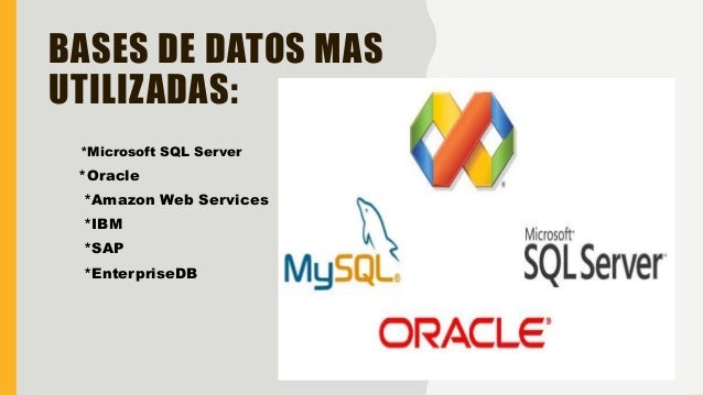 Bases de datos