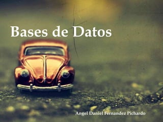 Bases de Datos
Angel Daniel Fernandez Pichardo
 