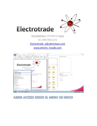 Access 1 Electrotrade / Cómo crear una base de datos