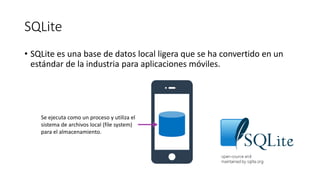 Bases de datos locales y remotas con xamarin | PDF
