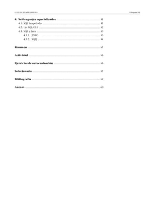 Bases de datos módulo 3 el lenguaje sql | PDF