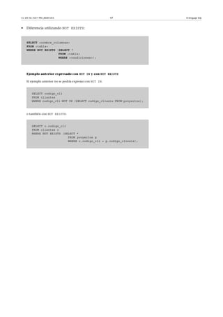 Bases de datos módulo 3 el lenguaje sql | PDF