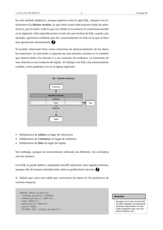 Bases de datos módulo 3 el lenguaje sql | PDF