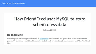 Lecturas interesantes
 