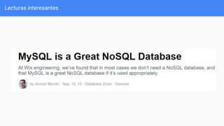 Lecturas interesantes
 