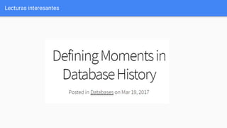 Lecturas interesantes
 