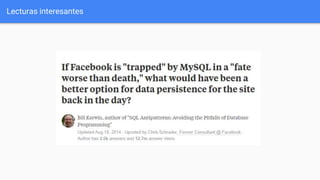 Lecturas interesantes
 