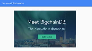 Lecturas interesantes
 