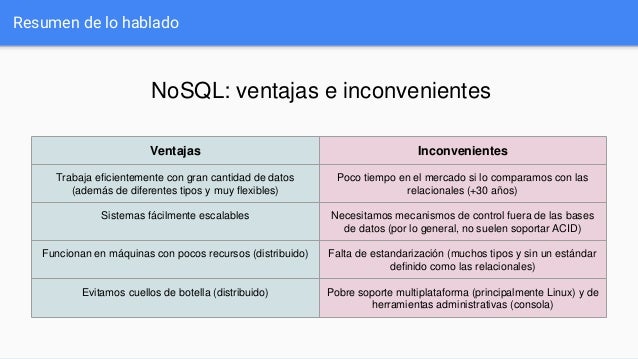 Ventajas Y Desventajas Del Modelo De Base De Datos Relacional - Vrogue