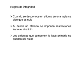 Bases de datos relacionales | PPTX