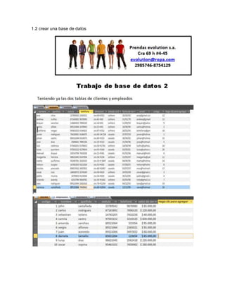 1.2 crear una base de datos
 