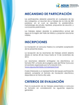 Bases del Concurso Universitario