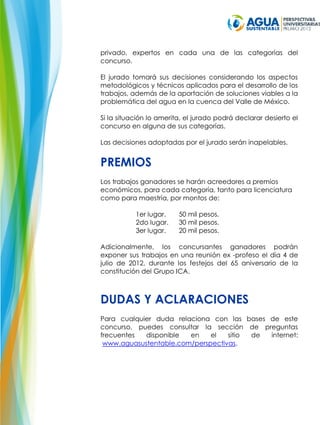 Bases del Concurso Universitario