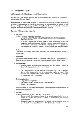 Bases específicas Feria Escolar Nacional de Ciencia y Tecnología Eureka ...