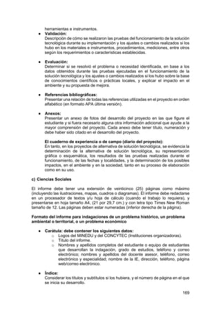 Bases específicas Feria Escolar Nacional de Ciencia y Tecnología Eureka ...