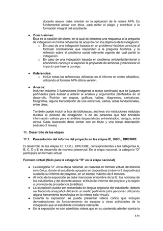 Bases específicas Feria Escolar Nacional de Ciencia y Tecnología Eureka ...