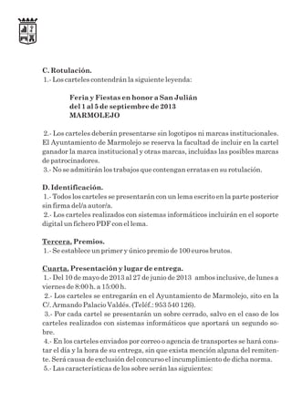 Bases feria fiestas 2013