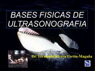 BASES FISICAS DE ULTRASONOGRAFIA Dr. Fernando Rivera Fortín-Magaña 