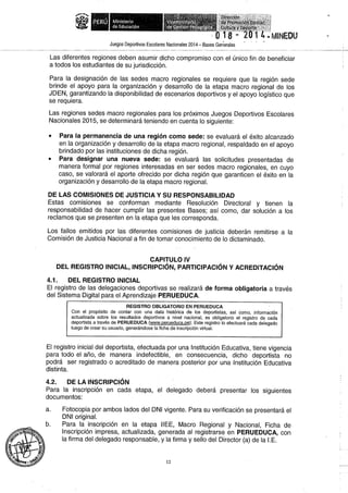 Bases 2014 Juegos Deportivos Escolares Nacionales