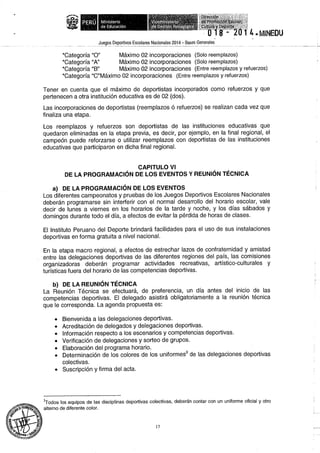 Bases 2014 Juegos Deportivos Escolares Nacionales