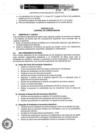 Bases 2014 Juegos Deportivos Escolares Nacionales