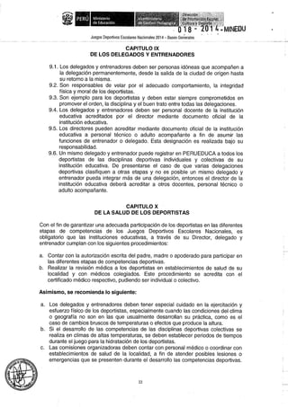 Bases 2014 Juegos Deportivos Escolares Nacionales