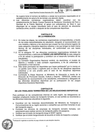 Bases 2014 Juegos Deportivos Escolares Nacionales