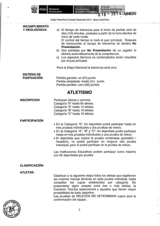 Bases 2014 Juegos Deportivos Escolares Nacionales