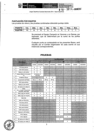 Bases 2014 Juegos Deportivos Escolares Nacionales