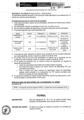 Bases 2014 Juegos Deportivos Escolares Nacionales