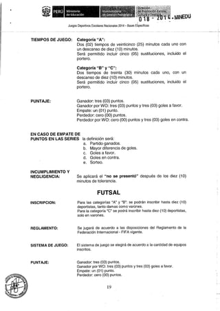 Bases 2014 Juegos Deportivos Escolares Nacionales