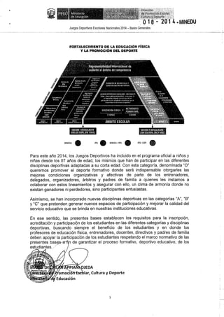 Bases 2014 Juegos Deportivos Escolares Nacionales