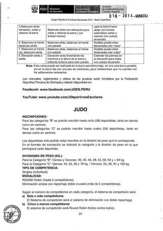Bases 2014 Juegos Deportivos Escolares Nacionales