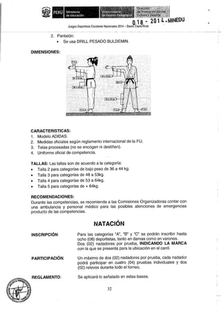 Bases 2014 Juegos Deportivos Escolares Nacionales