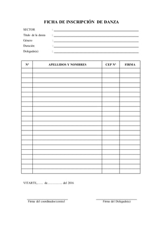 Bases para concurso de danzas | DOCX