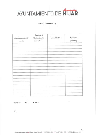 Bases socorristas 2016