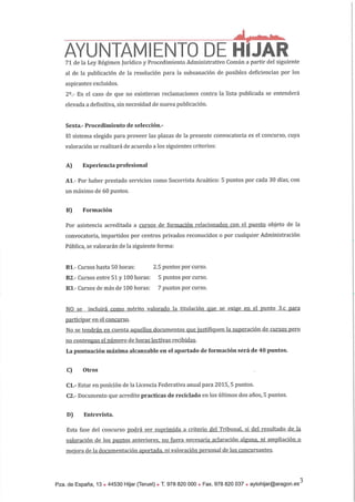 Bases socorristas 2016