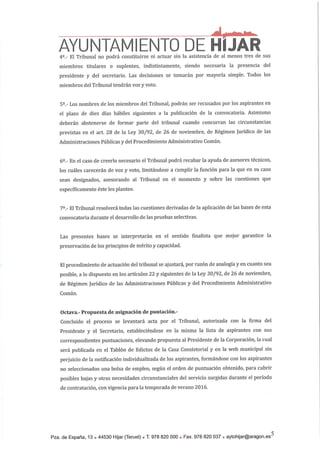 Bases socorristas 2016