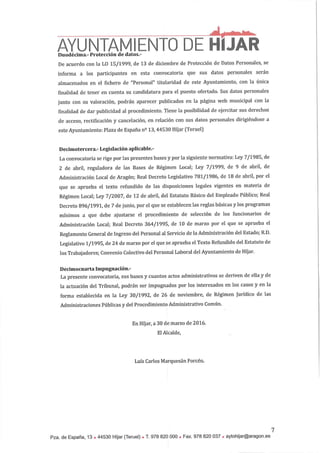 Bases socorristas 2016