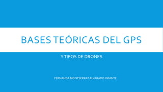 BASES TEÓRICAS DEL GPS
YTIPOS DE DRONES
FERNANDA MONTSERRATALVARADO INFANTE
 